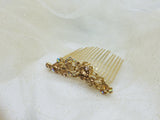 Gold Color Crystal Medium Size Wedding Comb