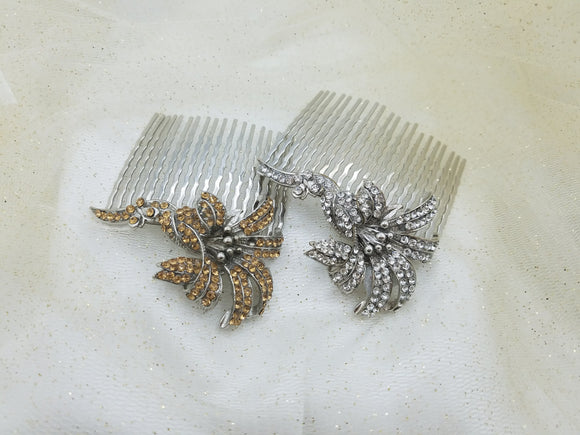 Crystal Daffodil Medium Size Comb - in 2 colors