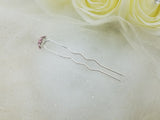MINI Pink Color Crystal Hair Stick