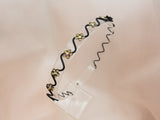 Bestselling Zigzag Metal Daisy Crystal Headband - in 9 colors