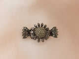 Crystal Sunflower Jaw Hair Clip Decent Color Collections - in 3 colors