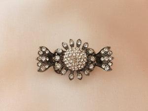 Crystal Sunflower Jaw Hair Clip Decent Color Collections - in 3 colors