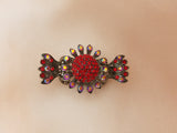Sunflower Motif Crystal Jaw Hair Clip Blush Collections