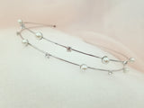 Silver & Gold Body with Crystal & Pearl Headband