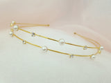 Silver & Gold Body with Crystal & Pearl Headband