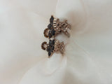 Best Selling Vintage Flower Tone on Tone Jaw Hair Clip - in 2 Sizes & 3 Colors