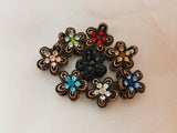 Mini Antique Bronze Color Body Crystal Jaw Hair Clip