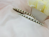 Thin Body Pearls Decorated Fitting Headband - in 2 colors