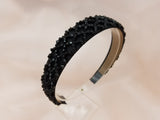Thick and Hard Type Tone on Tone Color Beaded Headband - 2 colors left!