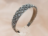 Thick and Hard Type Tone on Tone Color Beaded Headband - 2 colors left!