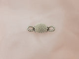 Oval Crystal Jaw Hair Clip