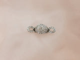 Oval Crystal Jaw Hair Clip