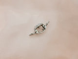 Oval Crystal Jaw Hair Clip