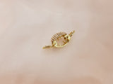 Oval Crystal Jaw Hair Clip