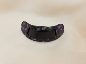 Light Weight Cellulose Plain Barrette - in 4 colors
