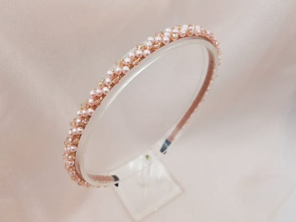 Color Matching Cute Small Pearls Fitting Headband - in 5colors