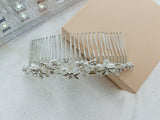 Wedding White Color Curved Body Handmade Large Comb