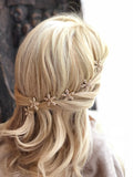 Delicate Pointy Flower Crystal Magnet Hair Clip