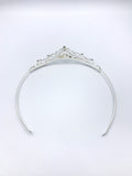 Tiara for Girls with Iridescent Crystal Color on Silver Body