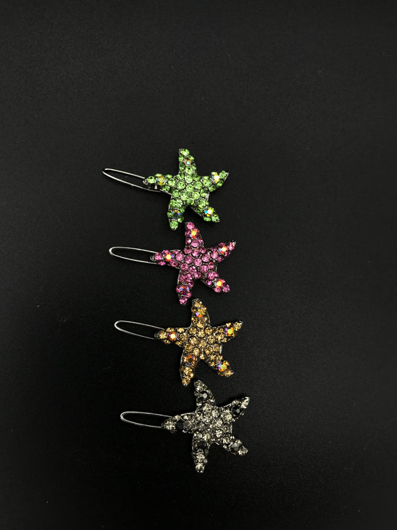 MINI Starfish Crystal Hair Clip