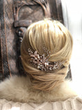 Handmade Delicate Open Clip Type Pearls Combined Wedding Hair Clip - in 2 colors