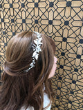 White Pedal BOHO Side Look Handmade Soft Type Wedding Headband