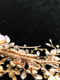 Rose Gold Medium Size Flower Hand Wired Wedding Clip