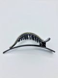Cellulose Light Weight Rhinestone Round design Open-type Alligator Clip - in 2 sizes & 2 colors